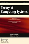 THEORY OF COMPUTING SYSTEMS雜志封面